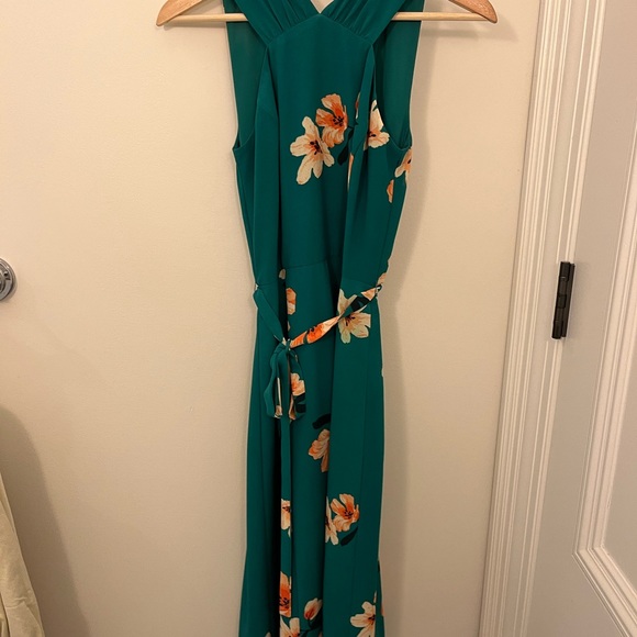 Aritzia Wilfred Green Floral Aubret Dress - Picture 6 of 8